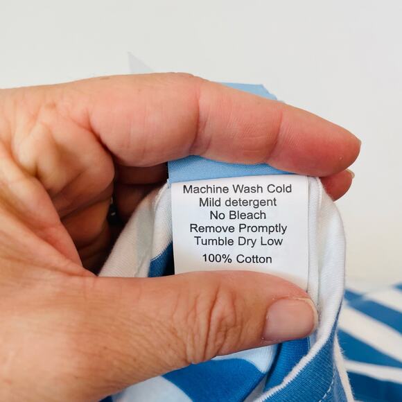 NWT Three Sisters 2T Pumpkin Patch Blue Stripe Dress - Picture 6 of 6